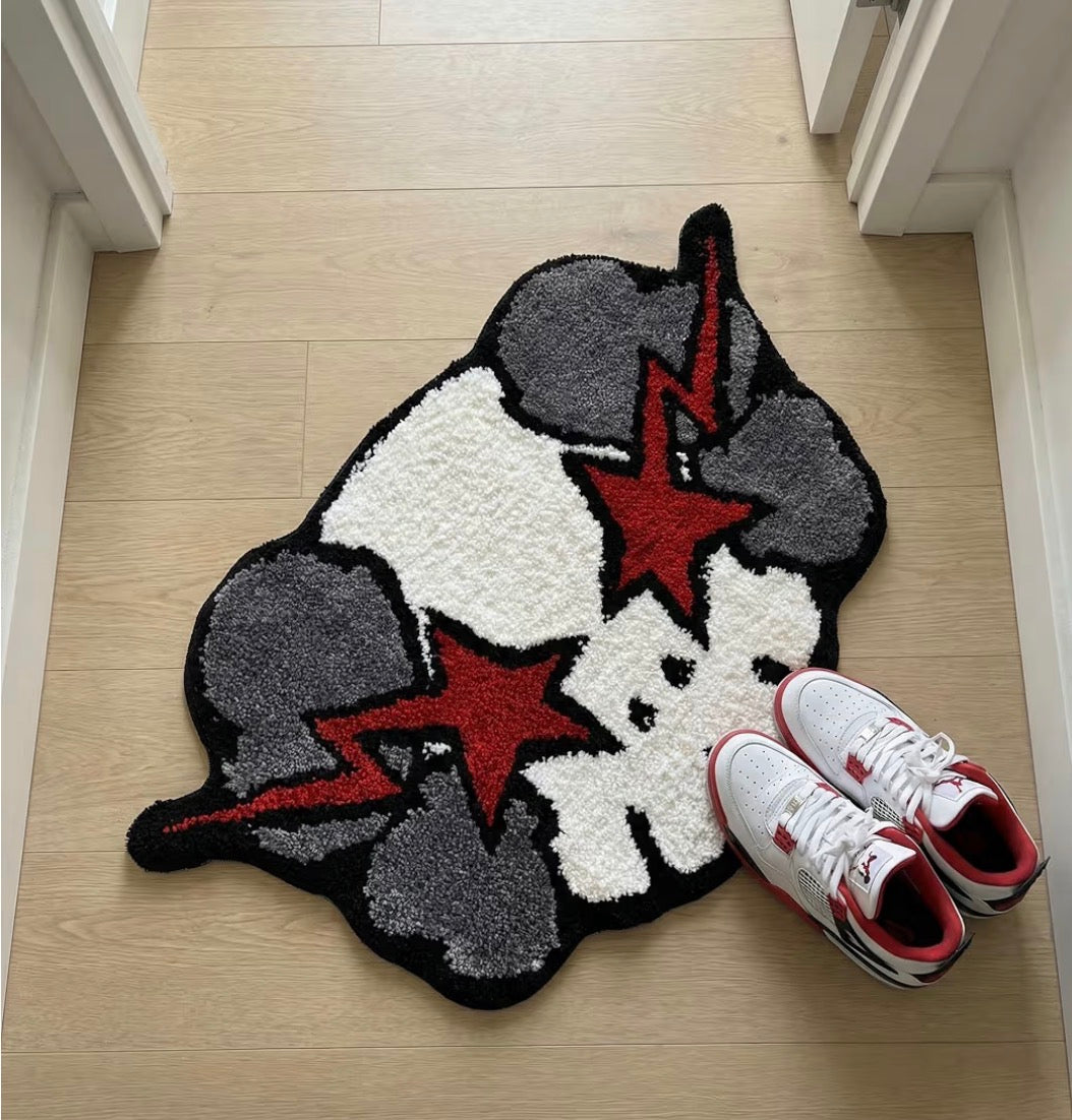 “Kaws” Hand tufted Rug 32x20in